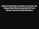 [PDF] Analog Circuit Design: Low-Noise Low-Power Low-Voltage Mixed-Mode Design with CAD Tools