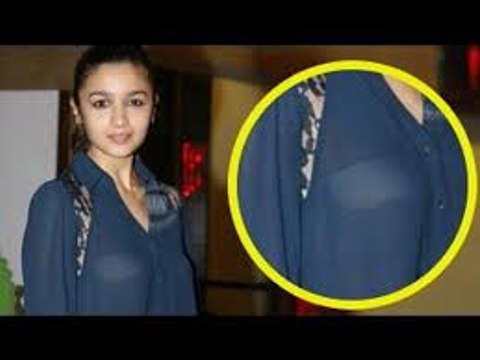 Hot Bollywood Actress Alia Bhatt Showing Off her Cleavage in Hot Indian Fashion Photoshoot -