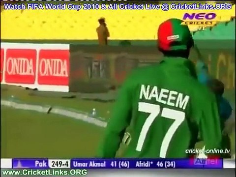 Shahid Afridi 124 (60) - Asia Cup 2010 Pakistan v Bangladesh