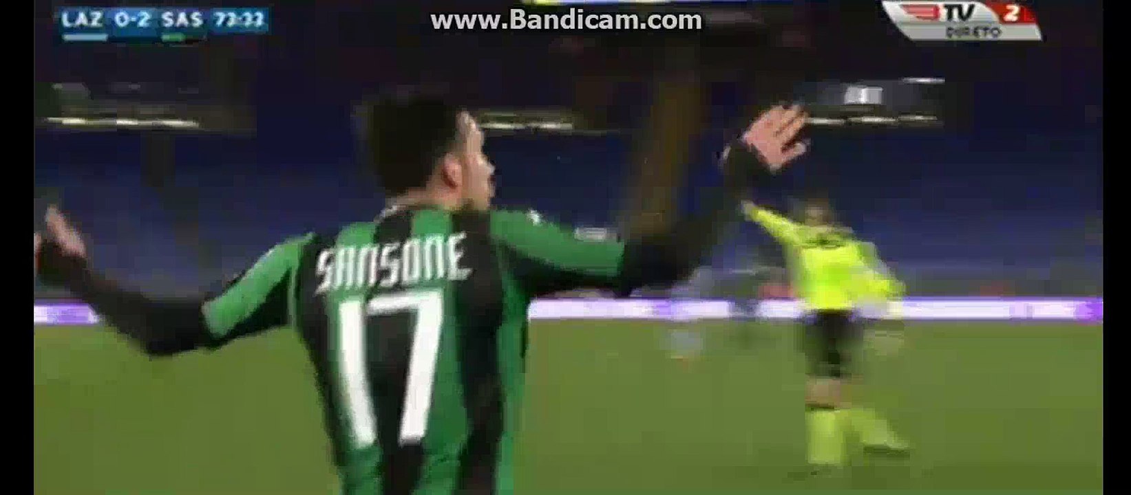 Nicola Sansone Super Power SHOOT | Lazio 0-2 Sassuolo 29-02-2016