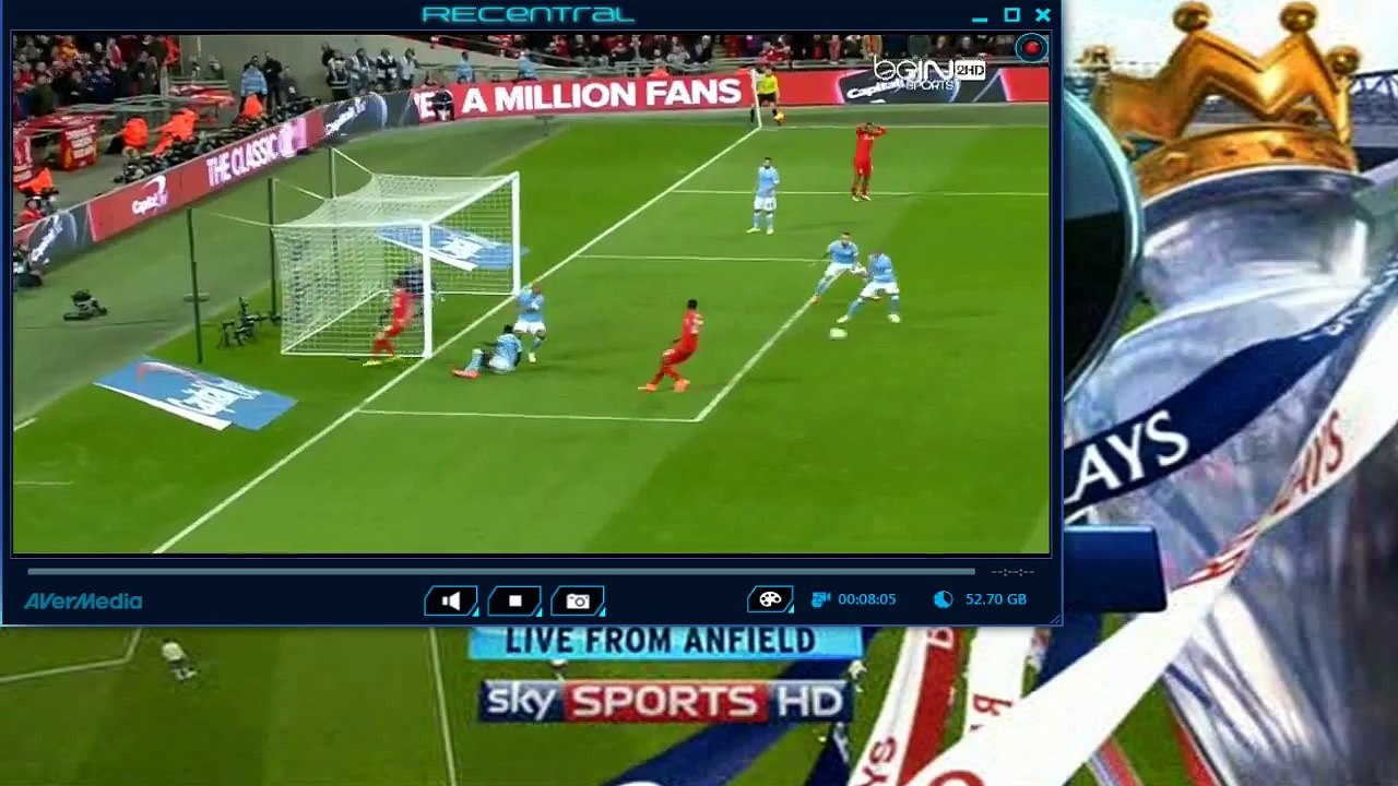 Coutinho Goal - Liverpool vs Manchester City 1-1 Final Capital One Cup 2016 HD