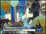 Organizaciones de defensa animal participaron en una feria