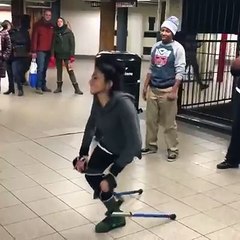 One leg dancer girl - Amazing