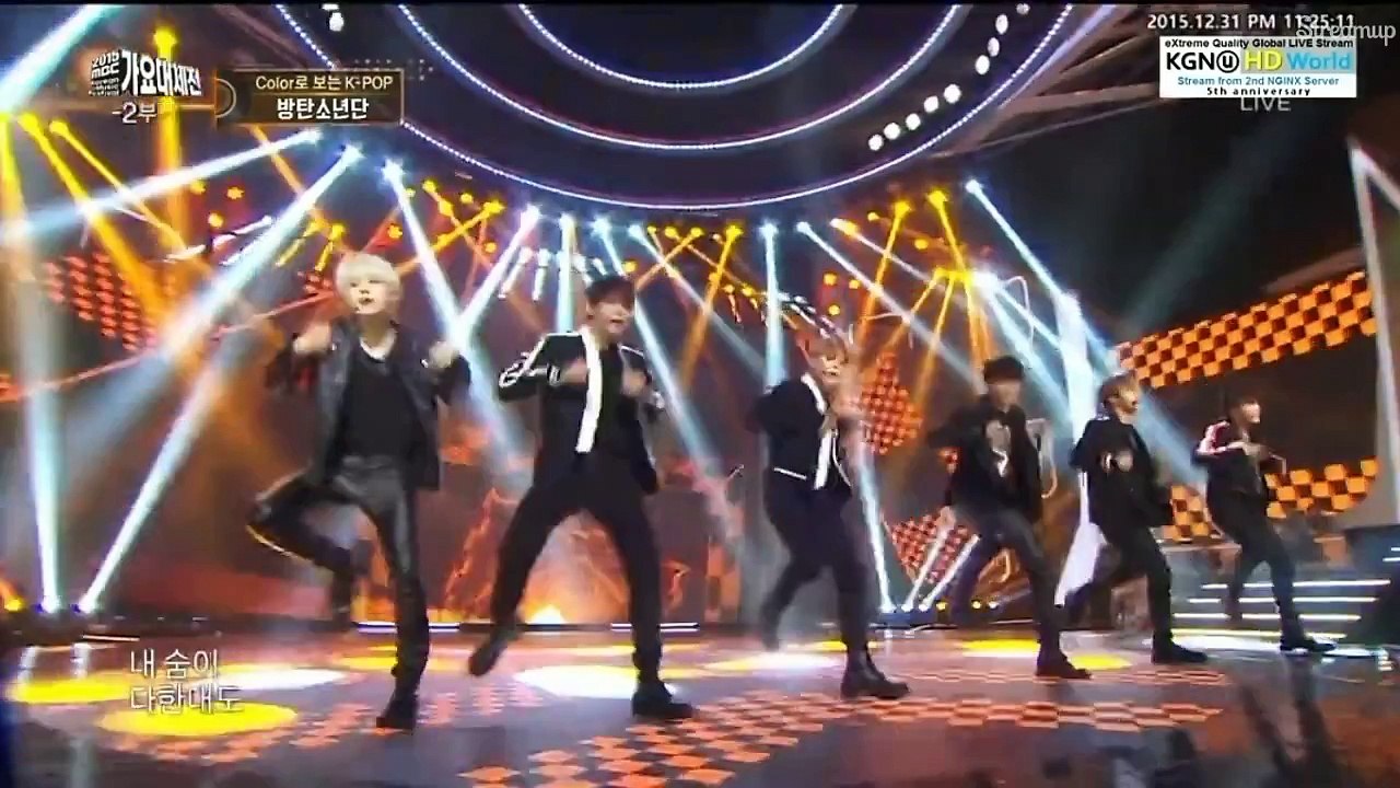 151231 BTS (방탄소년단) - Perfect Man (Shinhwa) @ 2015 MBC Gayo Daejun