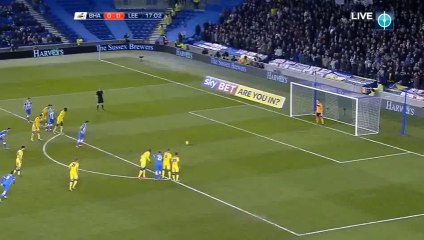 Hemed T. Penalty Goal HD - Brighton 1 - 0 Leeds - 29-02-2016