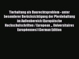 Download Tierhaltung als Baurechtsproblem - unter besonderer Berücksichtigung der Pferdehaltung