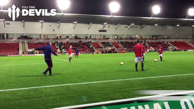 Marcus Rashford Goal! Youth Cup Warm Up Scorcher | Manchester United