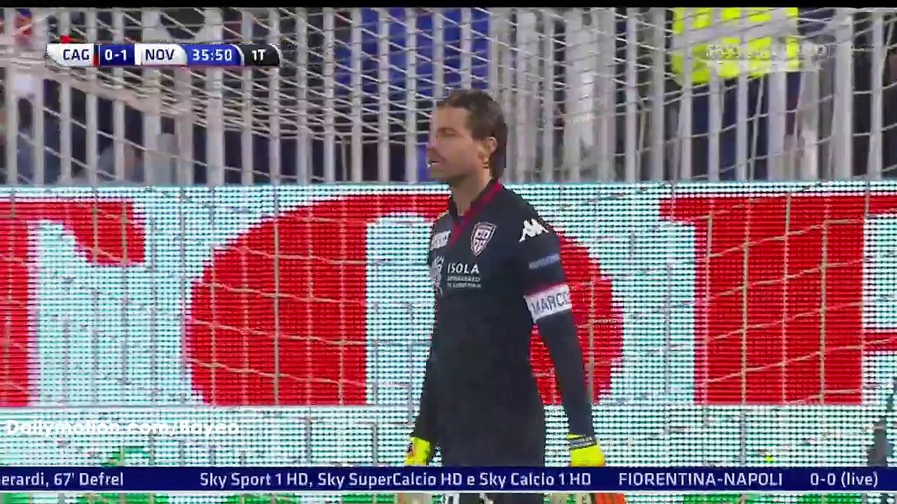 Pablo Gonzales Goal HD - Cagliari 0-1 Novara - 29-02-2016 Serie B