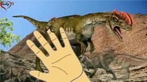 Dinosaurs Cartoon Fighting And Singing Finger Family Children Nursery Rhymes 2D Animated