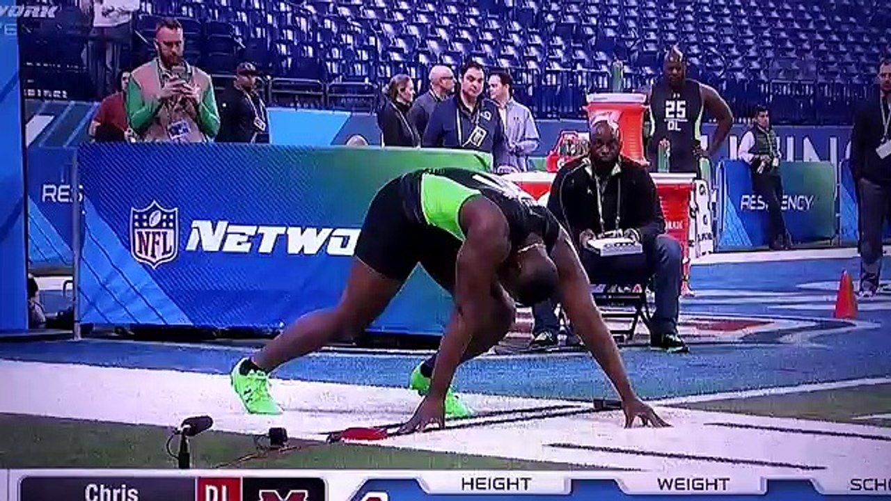 Chris Jones NFL Combine flub