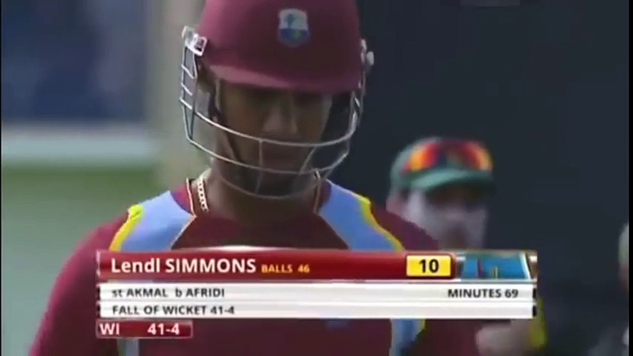 Shahid Afridi W W W W W W W 7 Wickets in one ODI Match Afridi On his Best