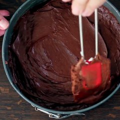Flourless Chocolate Cake with Coffee Mousse