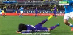 Cristian Tello Fantastic Shoot Hits Crossbar - Fiorentina vs Napoli - Serie A - 29.02.2016 HD