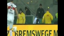 Crazy Dortmund Fans Protest Soccer Dortmund vs Stuttgart (VIDEO) Fans Throw Tennis Balls