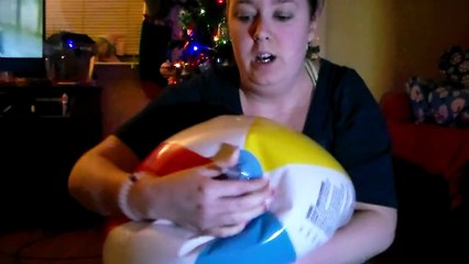 Balloonmas 11!! Deflating a beachball.