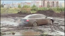 AUDI A4 Quattro Extreme Off road 4x4 in Deep Mud