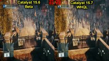Assassins Creed Unity AMD Catalyst 15.7 VS 15.6 FPS Performance Comparison/Increase Windo