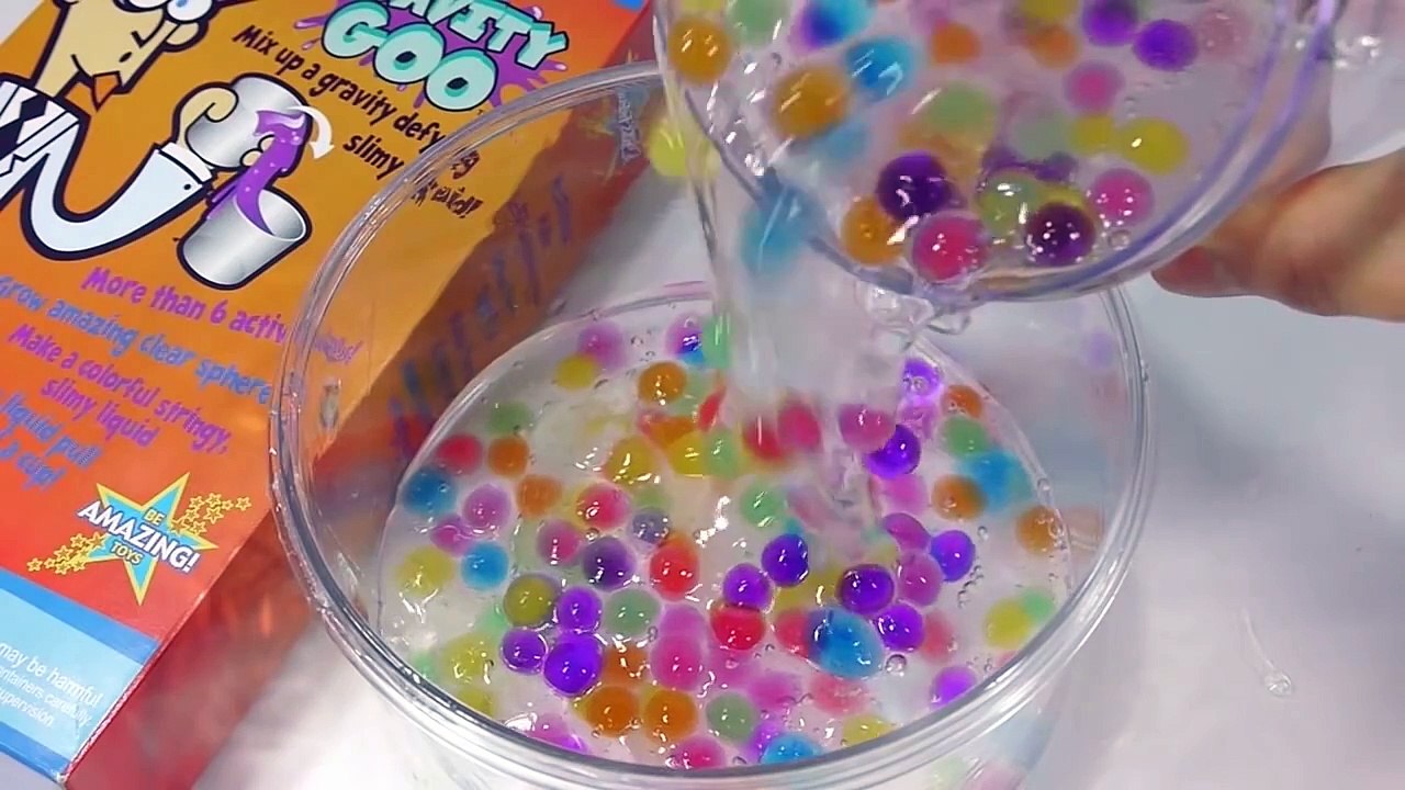 How To Make Colours Orbeez Slime Growing Water Ball Recipe DIY 칼라 개구리알 액체�