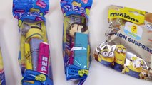 Despicable Me Pez Candy Dispensers and Minion Blind Bags Unwrapping!
