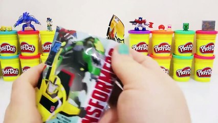 Transformers BUMBLEBEE Dev Sürpriz Yumurta Oyun Hamuru - Giant Surprise Eggs Play Doh