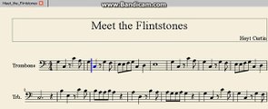 Meet the Flintstones - Hoyt Curtin (trombone sheet music)