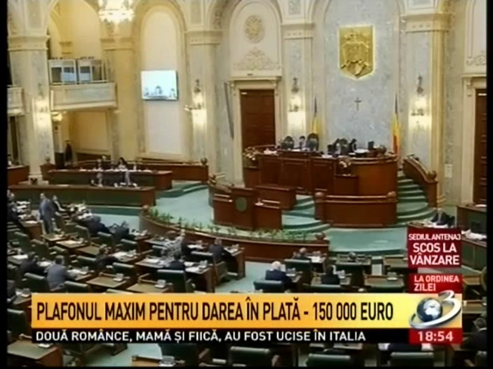 LEGEA DARII IN PLATA a fost votata la Senat, cu introducerea unui AMENDAMENT OTRAVIT cerut de BNR