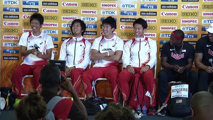 Download Video: 10YS IAAF/BTC World Relays 4 x 100 Mens Finals Press Conference