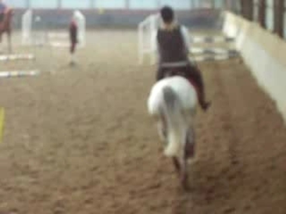 Double, droit oxer