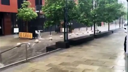 Incredible scenes as torrential rain transforms Australian town