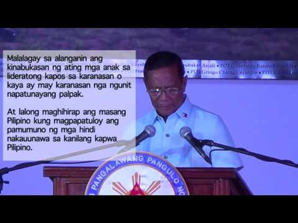 Binay hits ‘daang matuwid’