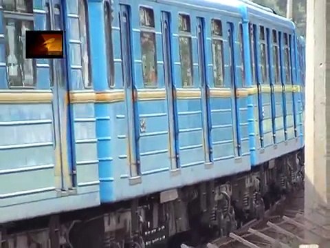 Metro Kyiv, red line M1, Ukraine!