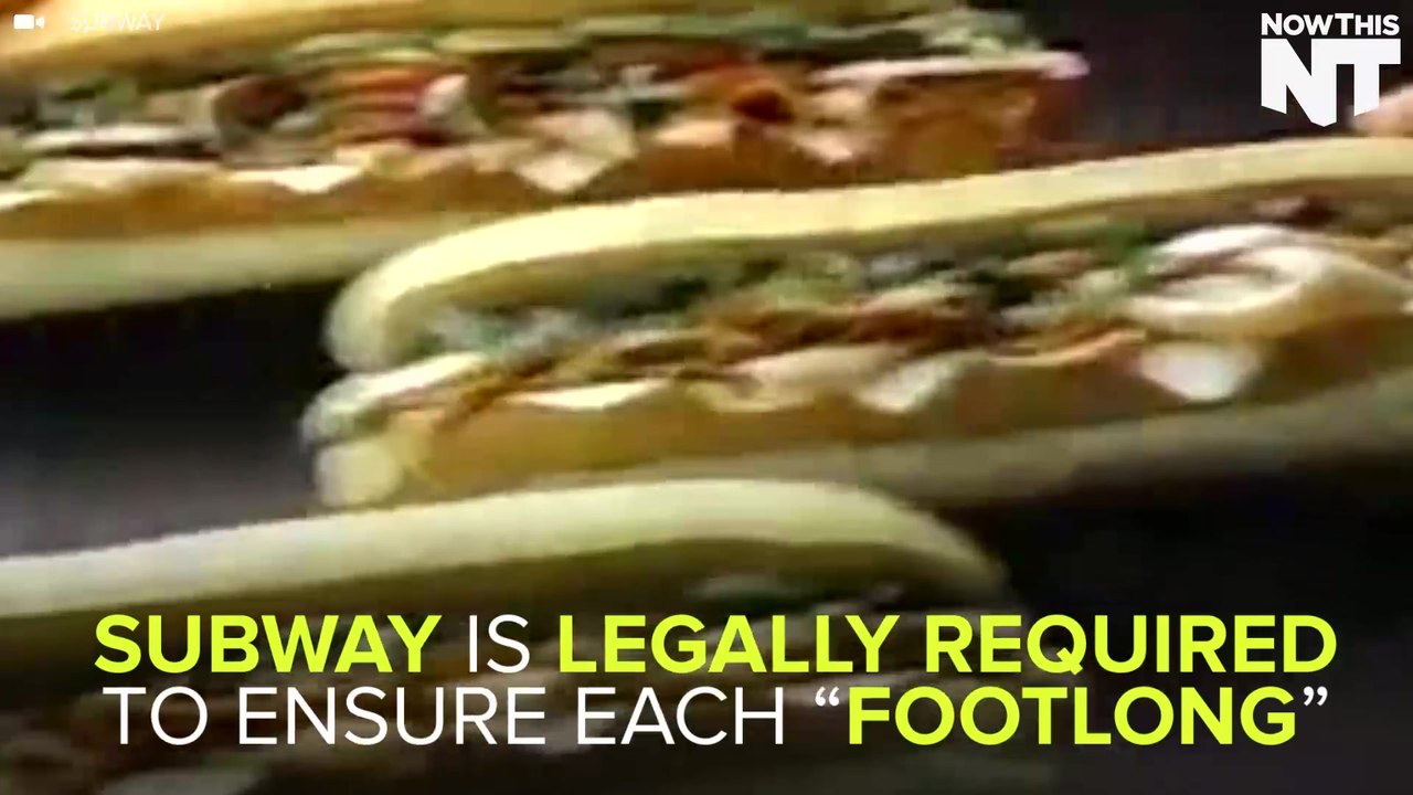 Subway's Footlongs Must Actually Be A Foot Long video Dailymotion