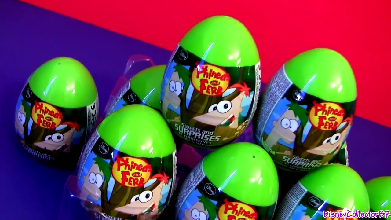 Huge Phineas and Ferb Toy Surprise Eggs Easter Huevos Sorpresa by