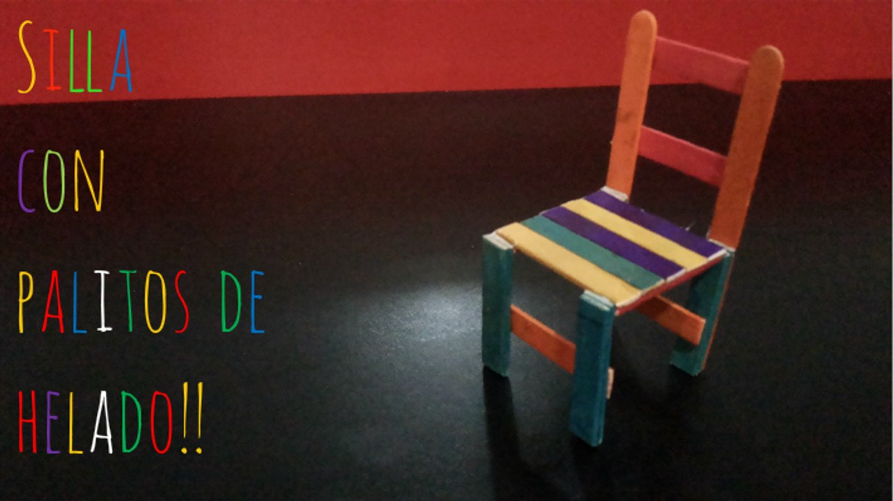 SILLA CON PALITOS DE HELADO!!