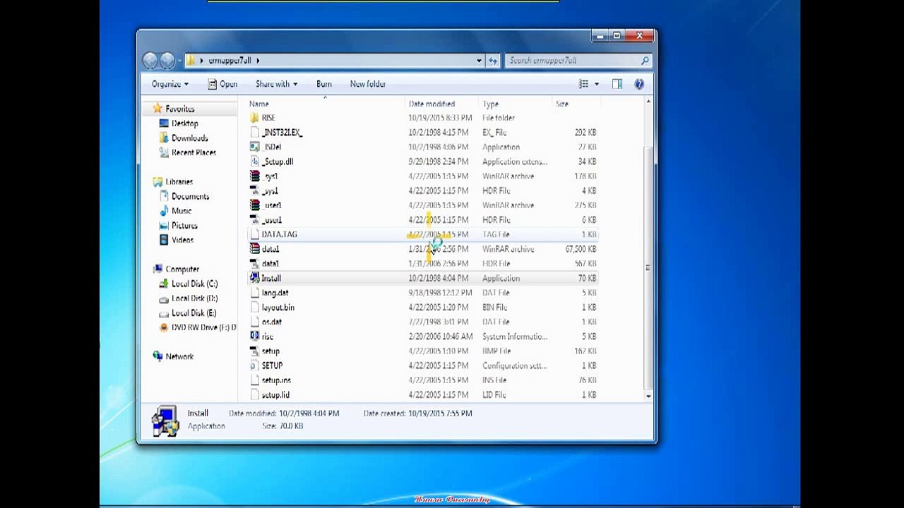 ER Mapper 7.0 Installation (Kurdish)