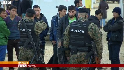 At the border with 'Europe's uninvited guests'