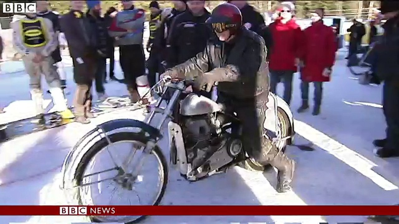 'Oldest ice racer' back on track