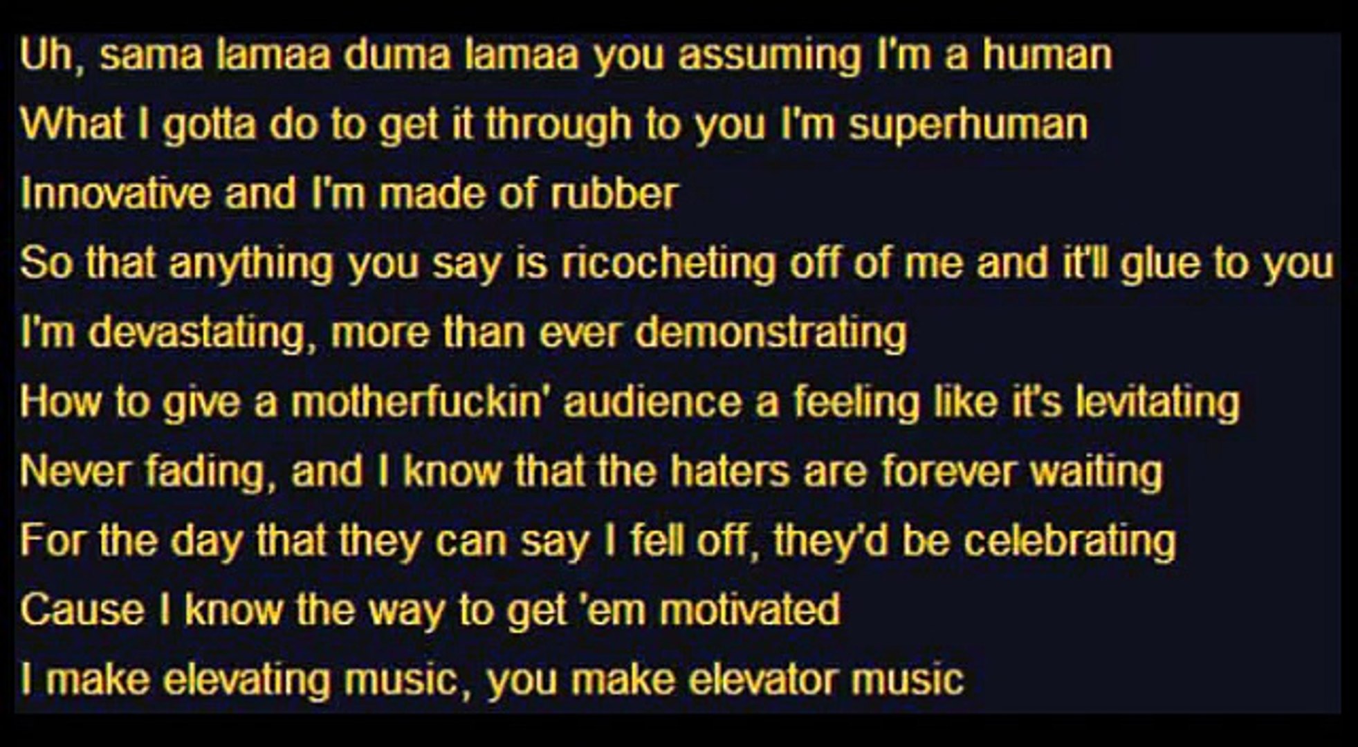 Eminem Rap God Lyrics Fast Part - 21sinhala.blogspot.com