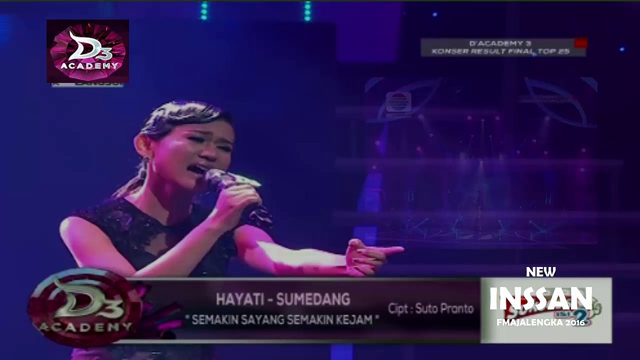 Hayati Sumedang "Semakin Kejam Semakin Sayang" Dangdut Academy 3 Konser Final Top 25