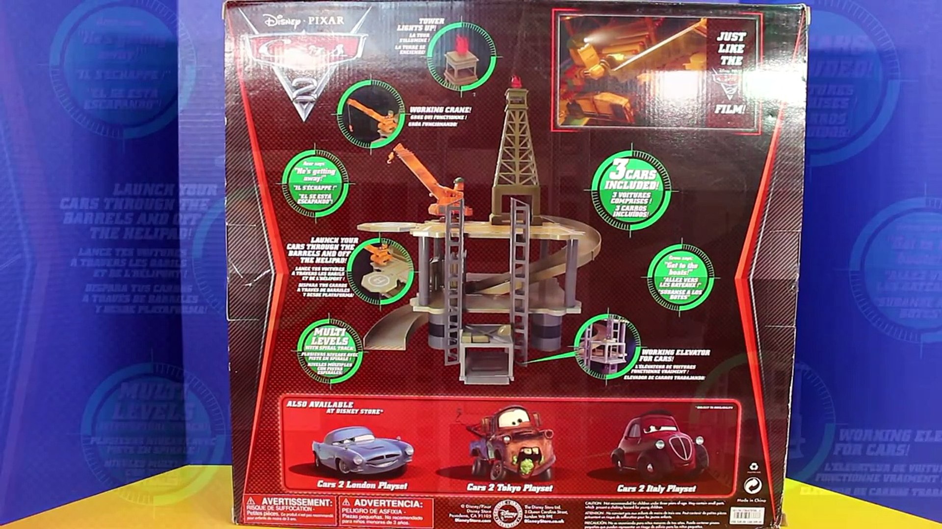 cars 2 oil rig playset