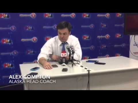 Post-game interview with coach Alex Compton after Aces win semis game 1