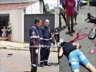 Caminhão avança pare e mata motociclista