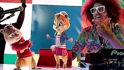Alvin and the Chipmunks: The Road Chip - Redfoo Music Video - Juicy Wiggle (2015) HD