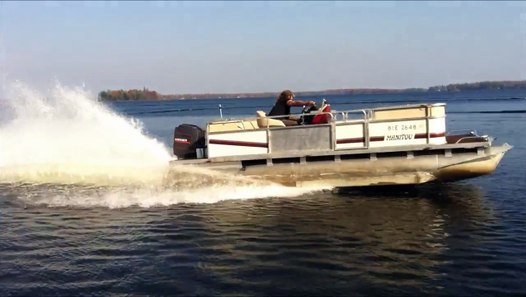 pontoon boat with ponzoon conversion - video dailymotion