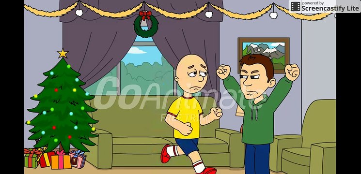 Goanimate caillou masturbates and gets grounded
