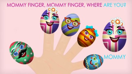 Finger Family Song Super Easter Eggs