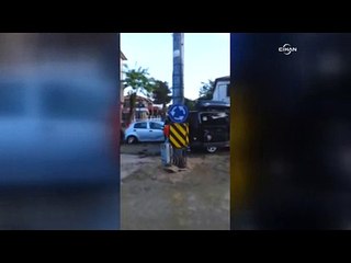 Gökçeada'da sel felaketi