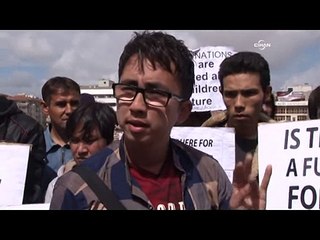 BM'ye seslerini duyurmak için ağızlarını diktiler