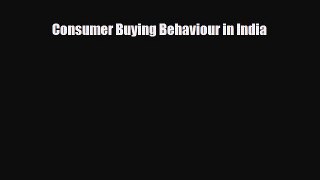 [PDF] Consumer Buying Behaviour in India Read Online