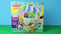 Play-Doh Plus Ice Cream Sundae Cart Popsicle, Ice-Cream, Mint Play Doh Sweet Shoppe Ice Cream Cone